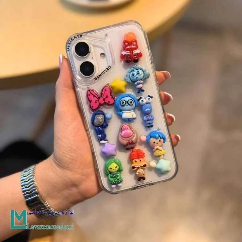 قاب گوشی با طرح شخصیت‌های انیمیشن Inside Out برجسته