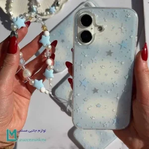 قاب گوشی ستاره ریز و پنجه گربه آبی