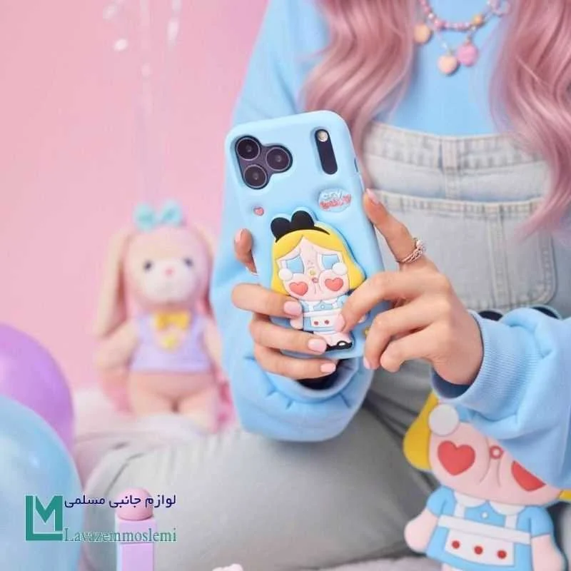 قاب گوشی سیلیکونی پاپ سوکتی Cry Baby