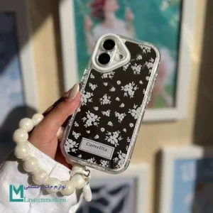 قاب آیفون آینه‌ای گل کاملیا