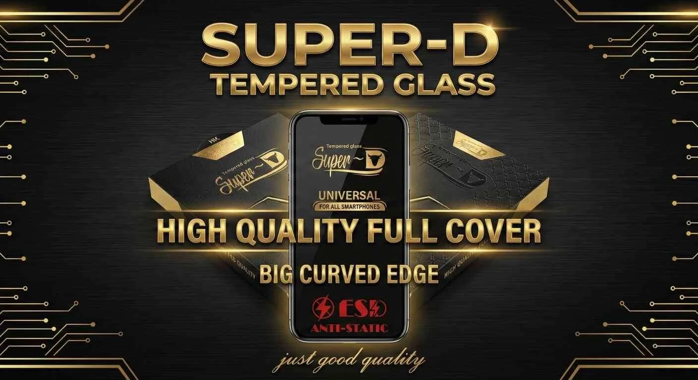 گلس گوشی ایفون آنتی استاتیک super D
