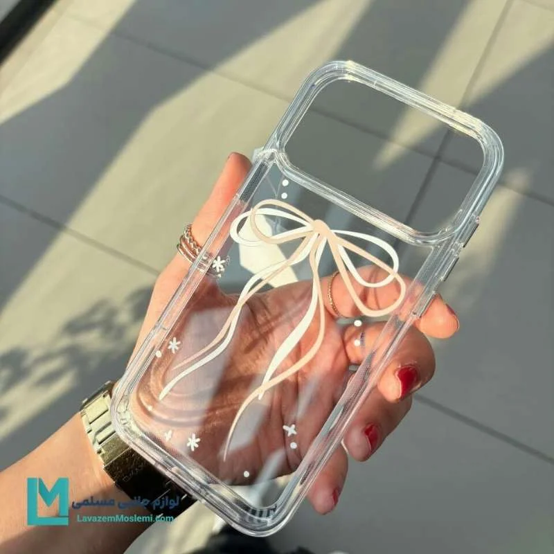 کاور گوشی شفاف طرح پاپیون