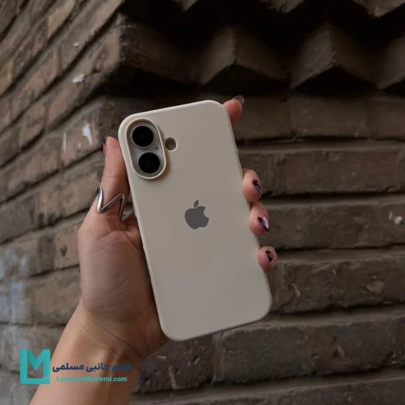 قاب سیلیکونی اورجینال کرم رنگ
