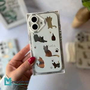 کاور گوشی آیینه ای طرح گربه