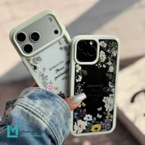 کاور گلدار رمانتیک شفاف