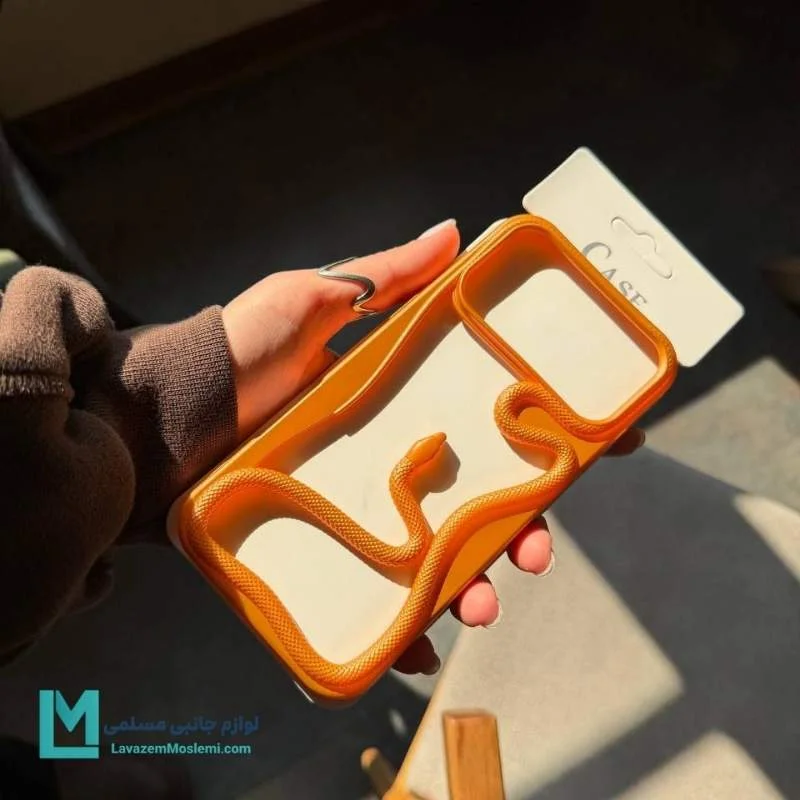 قاب آیفون 17مدل Snake Orange