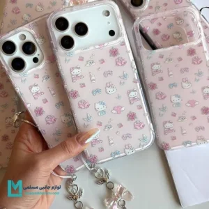 قاب گوشی فانتزی کیتی آویزدار کد C3061 | لوازم جانبی مسلمی