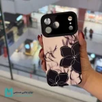 قاب فانتزی بلک بلوم C2096 با طرح گلهای مشکی و سفید
