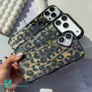 کاور گوشی پلنگی مشکی دریم