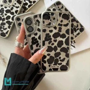 کاور گوشی طرح کروم پلنگی مشکی