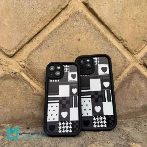 قاب فانتزی آیفون طرح Black & Heart کد C3058 | لوازم جانبی مسلمی