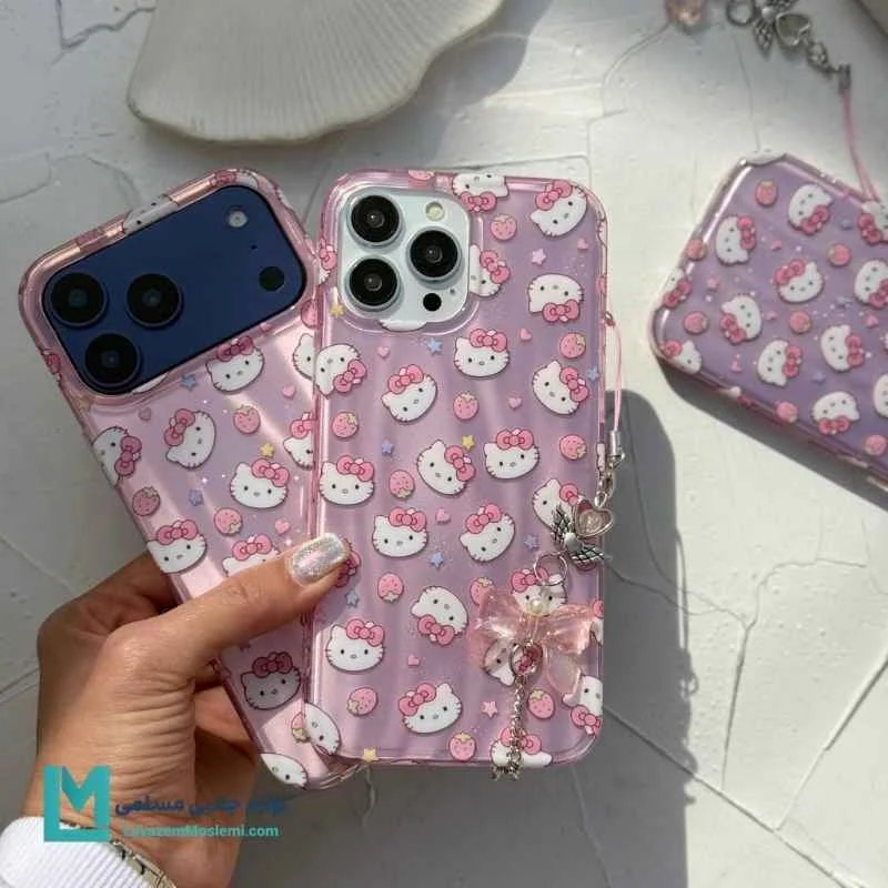 قاب گوشی فانتزی کیتی آویزدار