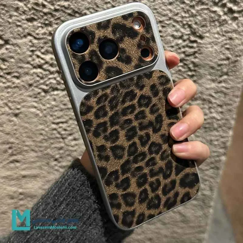 قاب آیفون طرح پلنگی اکلیلی