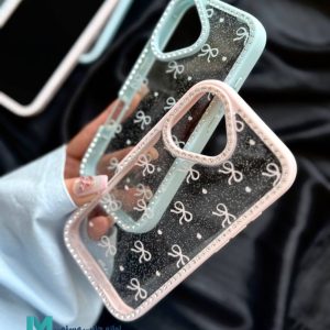 قاب گوشی طرح پاپیون شفاف