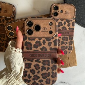قاب گوشی Dior Leopard Golden