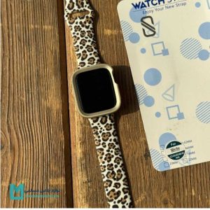بند اپل واچ سیلیکونی لئوپارد کد W1003