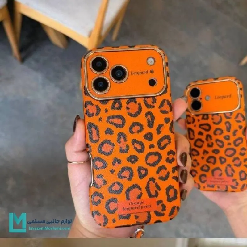 قاب گوشی Leopard Orange
