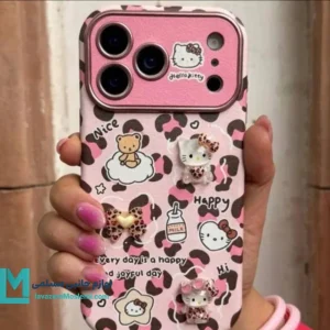 قاب گوشی فانتزی pink kitty leopard
