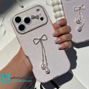 قاب گوشی دخترانه کلاسیک اکلیلی صورتی کد C3195 | لوازم جانبی مسلمی - لوازم جانبی مسلمی قاب گوشی دخترانه کلاسیک اکلیلی صورتی