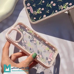 قاب گوشی گل لاله اكليلي نگين دار