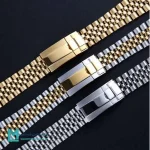 بند اپل واچ رولکس ژوبلی W1017 با استیل ضدزنگ و قفل تاشو ایمن
