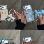 ‌قاب گوشی سگ سوسیسی با بند چرمی و چارم عروسکی کد C3314 | لوازم جانبی مسلمی