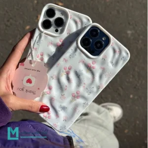 قاب گوشی فانتزی گلدار چروكي