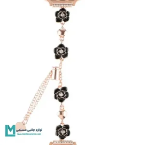 بند اپل واچ دیاموند گل شنل مینیمال کد W1081 | لوازم جانبی مسلمی