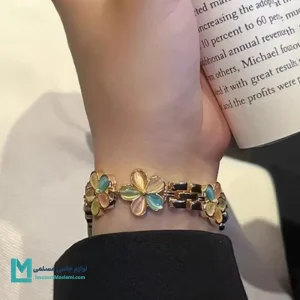بند اپل واچ فلزی گل بابونه کدW1069 | لوازم جانبی مسلمی