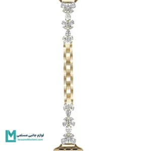 بند اپل واچ دیاموند گل و پروانه کد W1062 | لوازم جانبی مسلمی