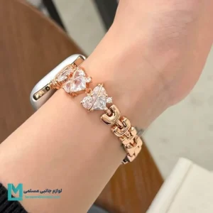 بند اپل واچ دیاموند قلب مینیمال ۲ کد W1080 | لوازم جانبی مسلمی