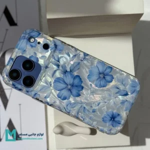 قاب فانتزی شکوفه های آبی آیفون
