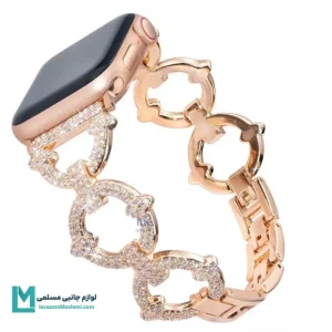 بند اپل واچ گوچی حلقه ای نگین دار کد W1106 | لوازم جانبی مسلمی