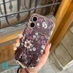 کاور فانتزی طرح گل رز قهوه‌ای کد C3474 | لوازم جانبی مسلمی