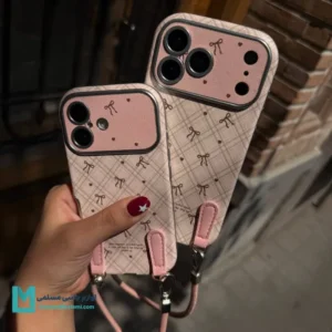 قاب گوشی دخترانه پاپیونی صورتی