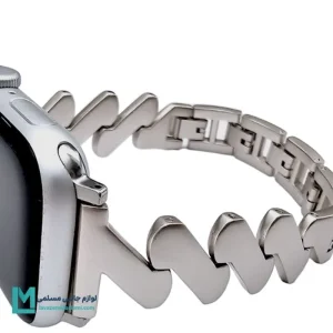 بند اپل واچ استیل زیگ زاگ کد W1050 | لوازم جانبی مسلمی