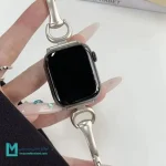 بند استیل اپل واچ رنگ ثابت مدل النگویی