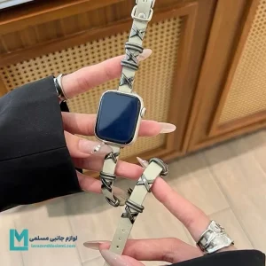 بند اپل واچ هرمس پانک کد W1162 | لوازم جانبی مسلمی - لوازم جانبی مسلمی بند اپل واچ