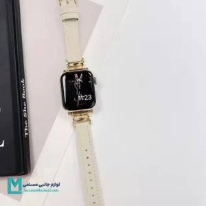 بند اپل واچ چرم کلیپ فکتوری باریک کد W1165 | لوازم جانبی مسلمی