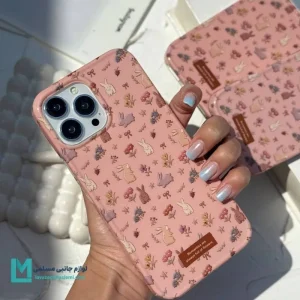 قاب دخترانه خرگوشی گلدار کد C3520 | لوازم جانبی مسلمی - لوازم جانبی مسلمی قاب گوشی دخترانه فانتزی
