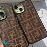 قاب گوشی چرمی طرح فندی مونوگرام کد C3613 | لوازم جانبی مسلمی