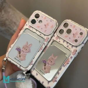 قاب گوشی دخترانه flowers rabbit کد C3657 | لوازم جانبی مسلمی