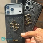 قاب چرم لوکس مشکی برای آیفون