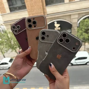 قاب گوشی لوکس مخملی موکا