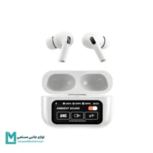 هندزفری بی سیم Touch Control ANC/ENC مدل A9 Pro - سفید کد EV1012 | لوازم جانبی مسلمی