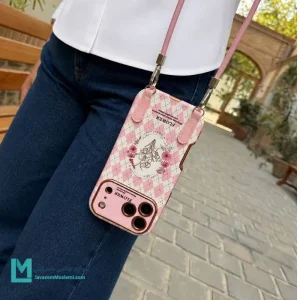 قاب گوشی فانتزی فلاور رز صورتی کد C3718 | لوازم جانبی مسلمی