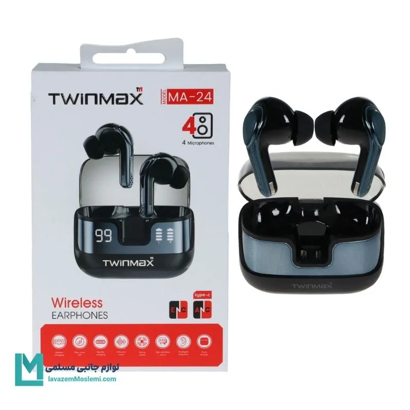 خرید هندزفری بی‌سیم TwinMax MA-24 ANC