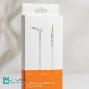 کابل AUX استریو بیوا جک ۳.۵ میلی‌متری سری L شکل کد LT1005 | لوازم جانبی مسلمی