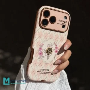 قاب گوشی کلاسیک کاملیا صورتی