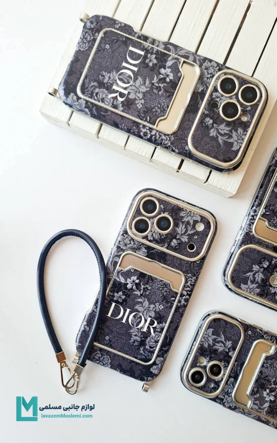 قاب گوشی جاکارتی دار Dior
